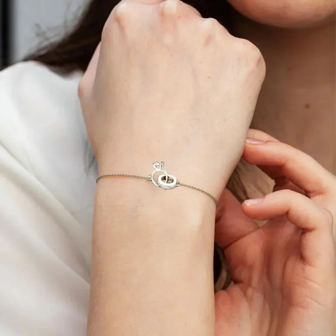 EternaHeart – Interlocking Diamond Bracelet