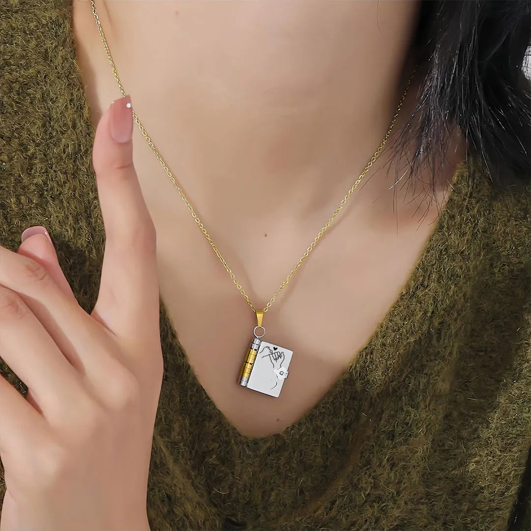 LoveChapter – Sentimental Book Necklace for Daughter