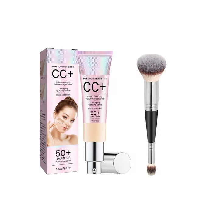 SunLuxe – CC+ Cream with SPF50 & Flawless Finish Brush