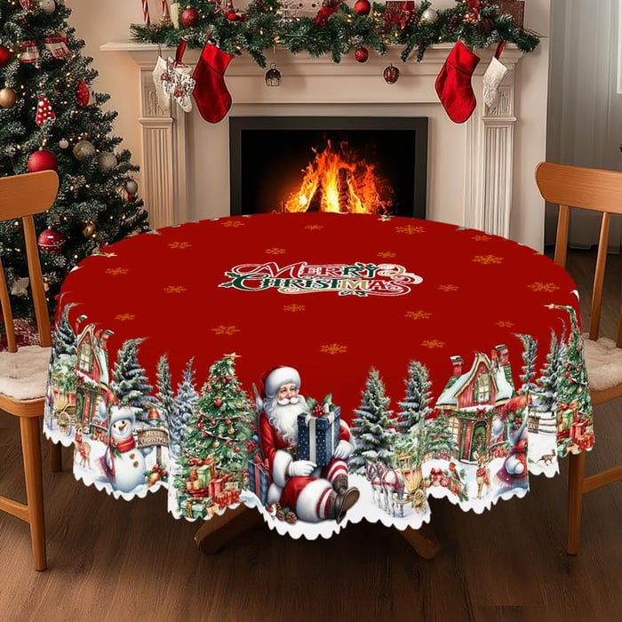 HollyWeave – Festive Christmas Tablecloth
