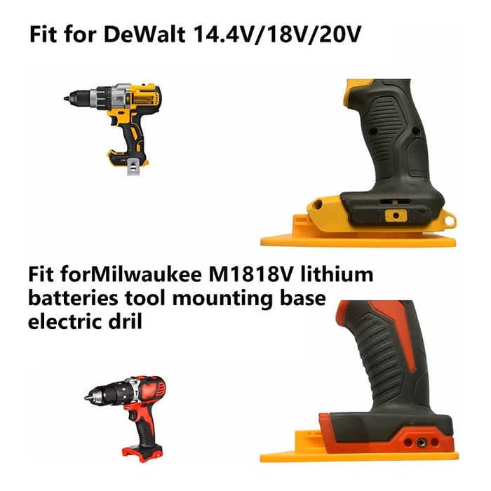 GripBase – 5Pcs Mounting Holders for Power Tool Batteries