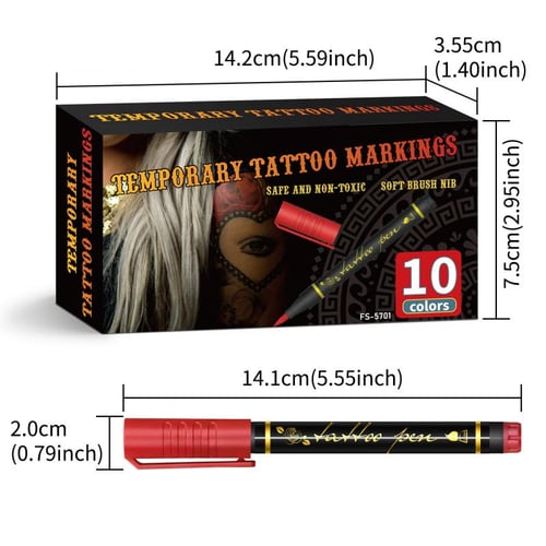 SkinDoodle – Fun Tattoo Marker Set