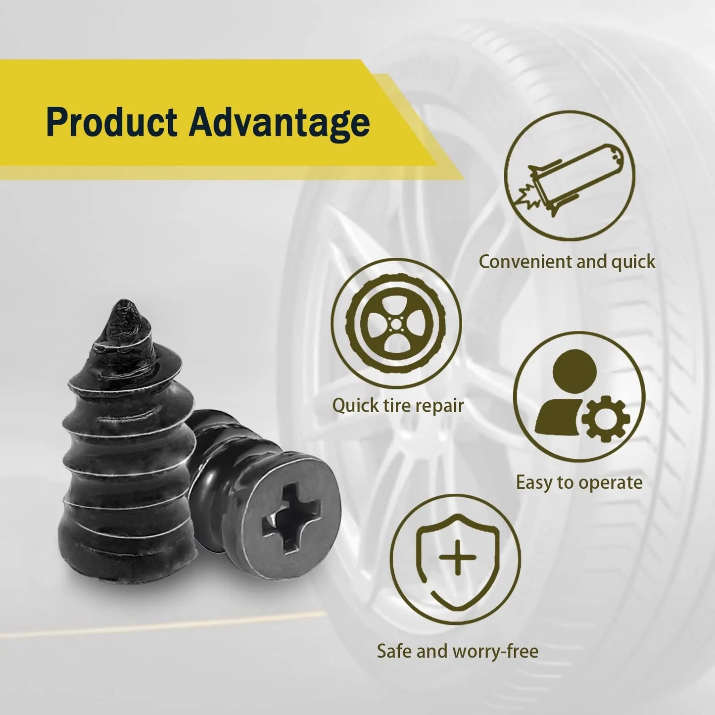 SealNail – Quick Tire Repair Rubber Plug Kit