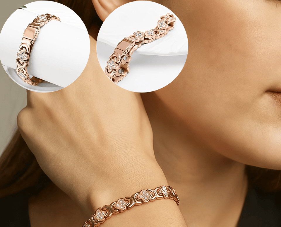 CopperClove - Four-Leaf Healing Bracelet