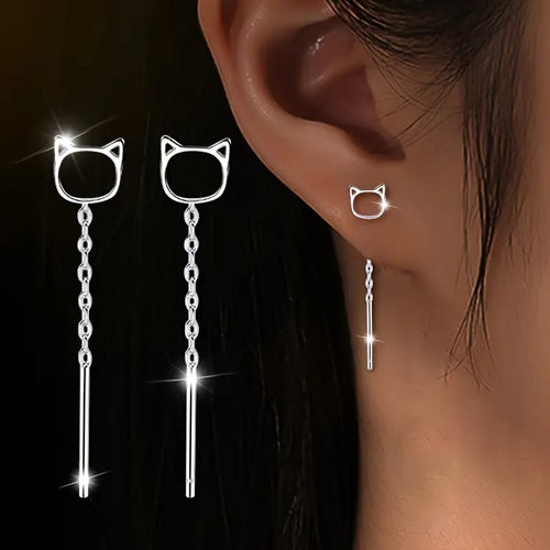 PurrLuxe – Hollow Cat Earrings