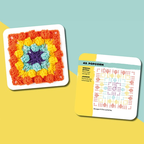StitchNotes – Granny Square Crochet Greeting Card Set