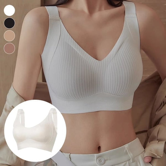 SilvaLuxe – Seamless Ribbed Comfort Bra