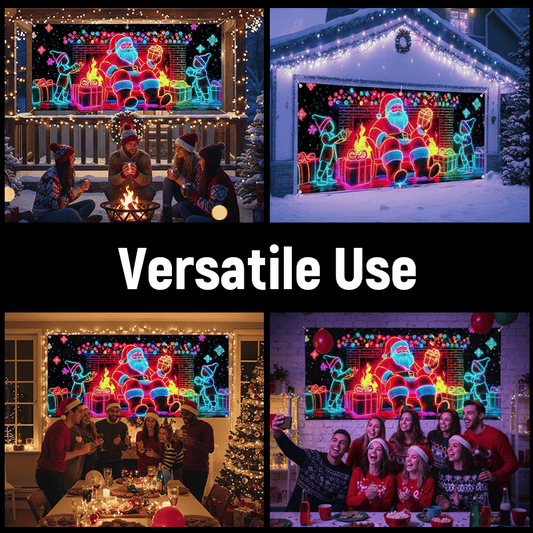 HolidayHaus – Festive Garage Door Banner