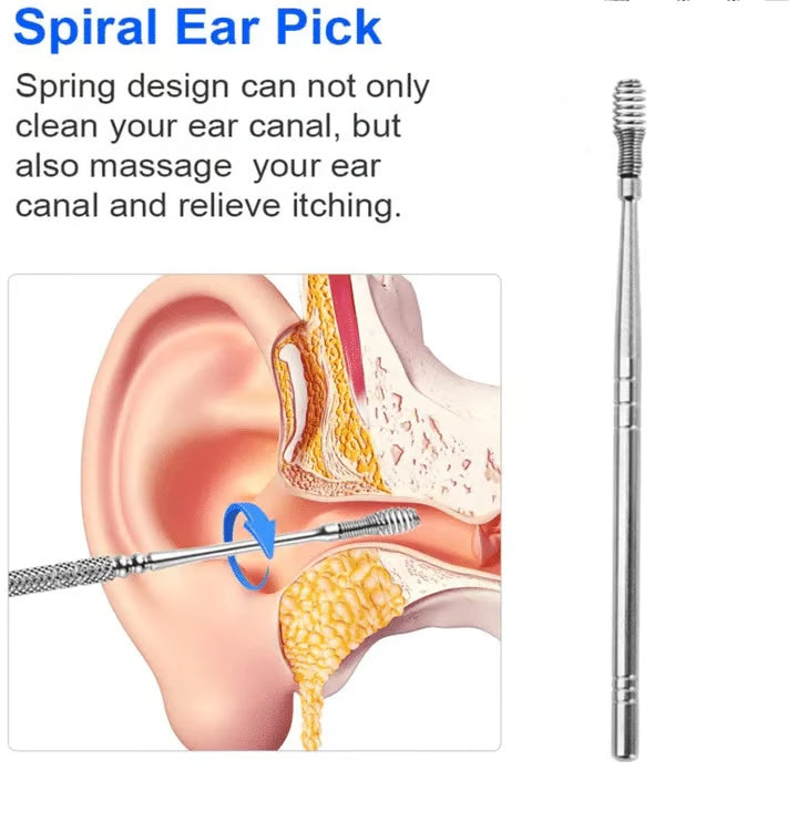 CleanEar – Professional Stainless Steel Earwax Remover Kit