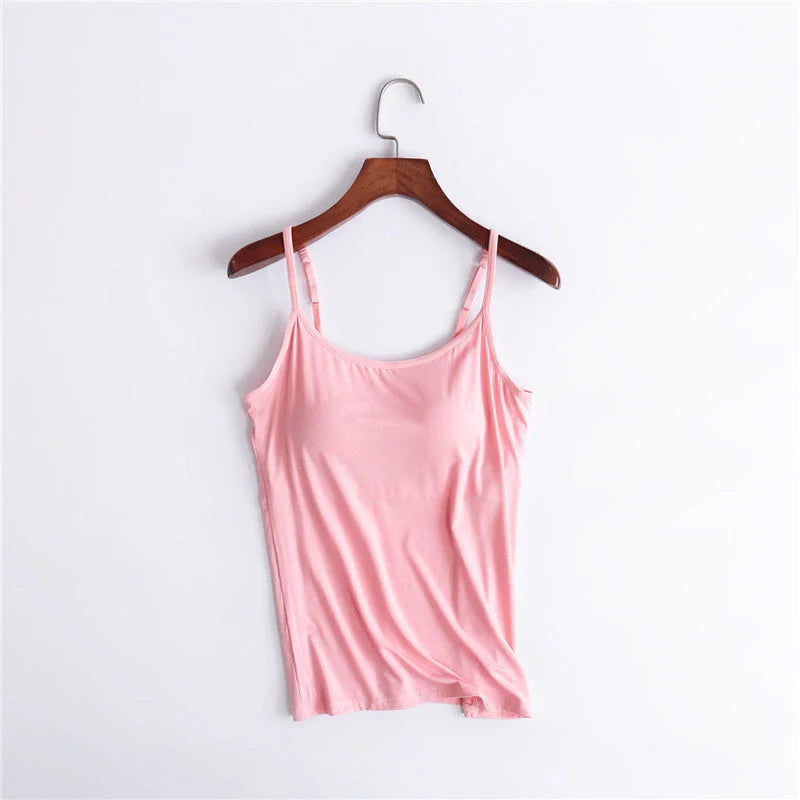Comfortique - Stylish Tank with Integrated Bra Support
