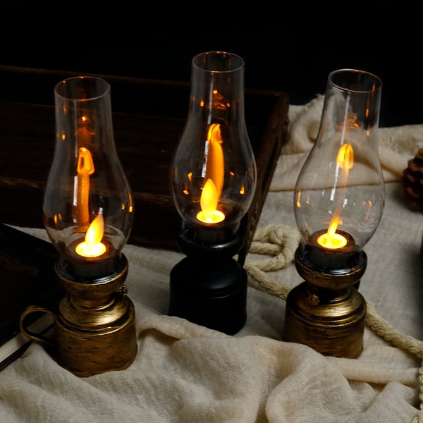 AmberFlame – Retro LED Kerosene Lantern