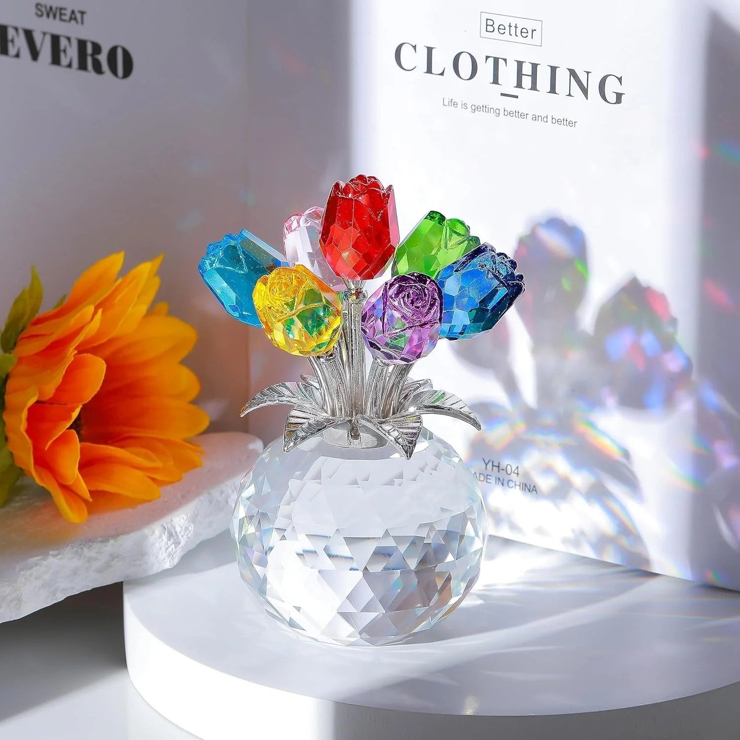 HeartfulGems - Crystal Flower Keepsake