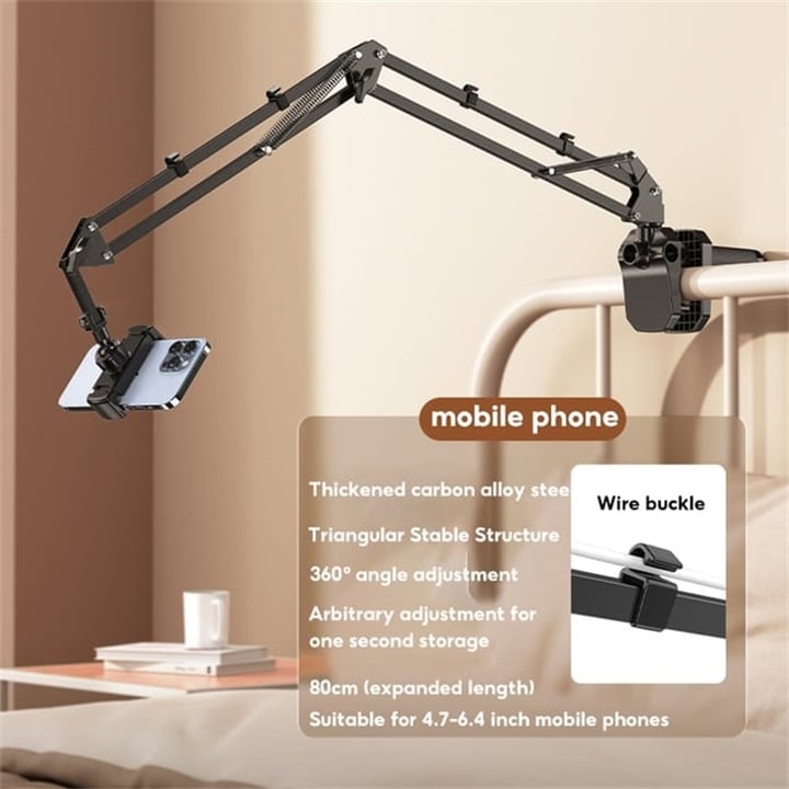 NestHold – Retractable Bedside Device Stand