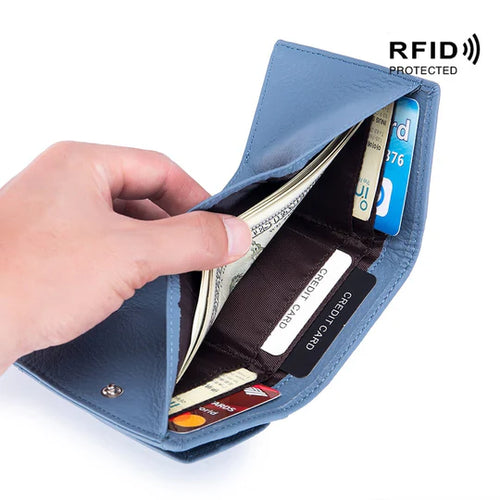 SafeHold – RFID Blocking Leather Mini Wallet
