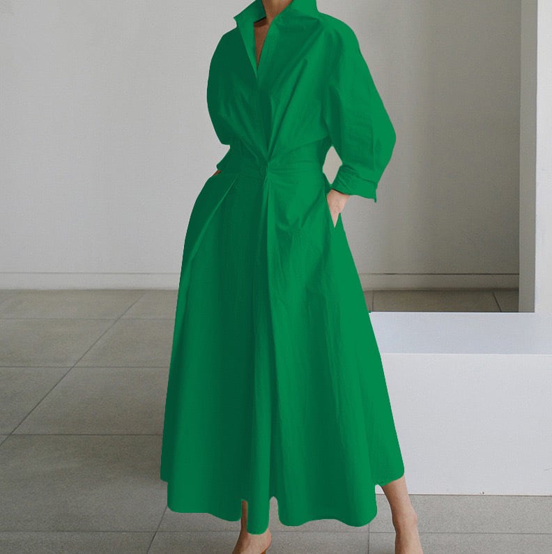 Eleganza - Women’s Cotton Wrap Dress
