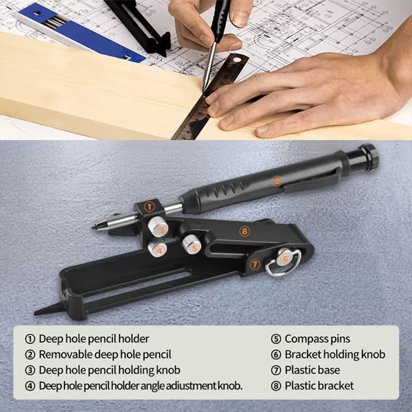 BuildMark – Multifunctional Construction Pencil Tool