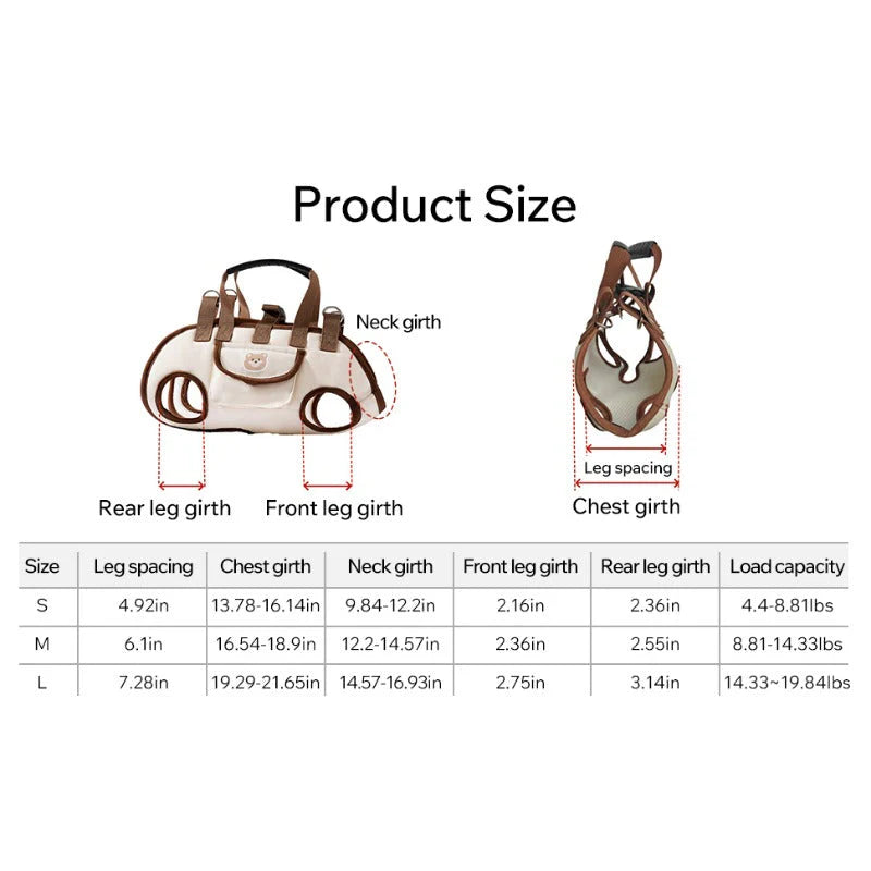 PawPort – Crossbody Pet Carrier Harness