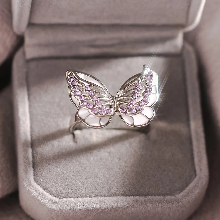 TwilightWings – Diamond Butterfly Ring