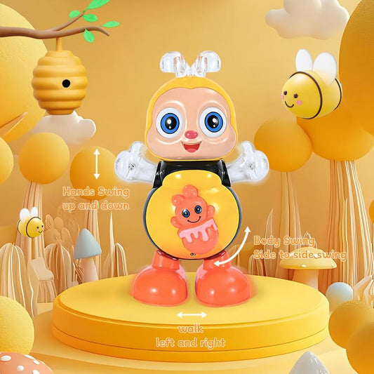 🎁Perfect Gift for Children🎁Electric Dancing Bee Toy for Kids, Interactive Light & Music Learning Toy, Fun Educational Gift for Children