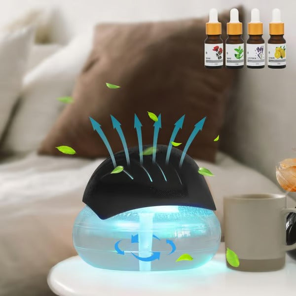 AromaBreeze – Air Purifier with 4 Scented Perfume Bottles
