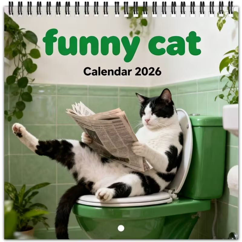 FelineFunnies – 2026 Wall Calendar