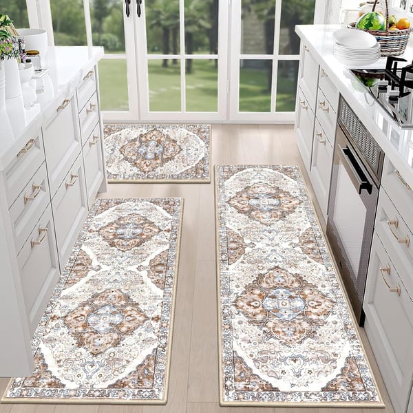 BohoEase – Washable Kitchen Rug Set of 3