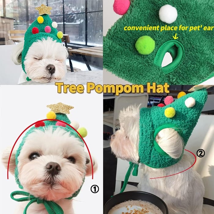 HollyTopper – Cozy Holiday Tree Hat