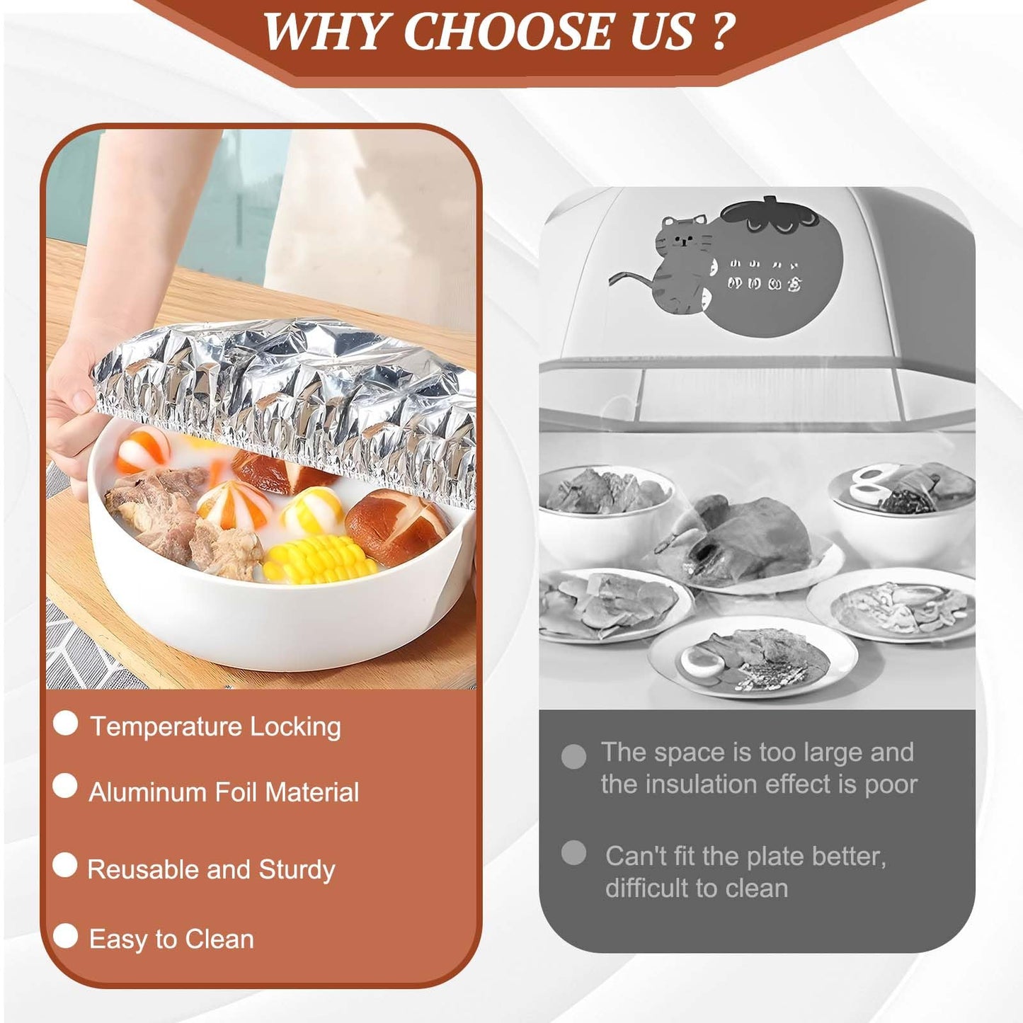 EcoFoil – Reusable Aluminum Food Covers