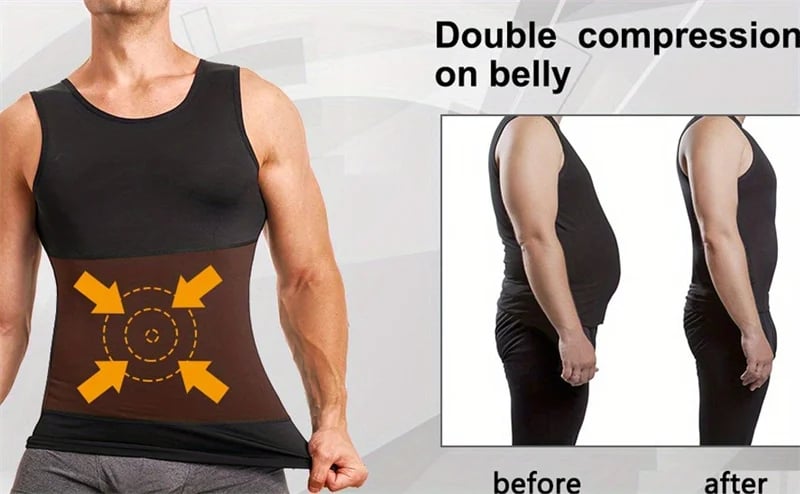 CoreFit – Men’s Sleeveless Shapewear Undershirt