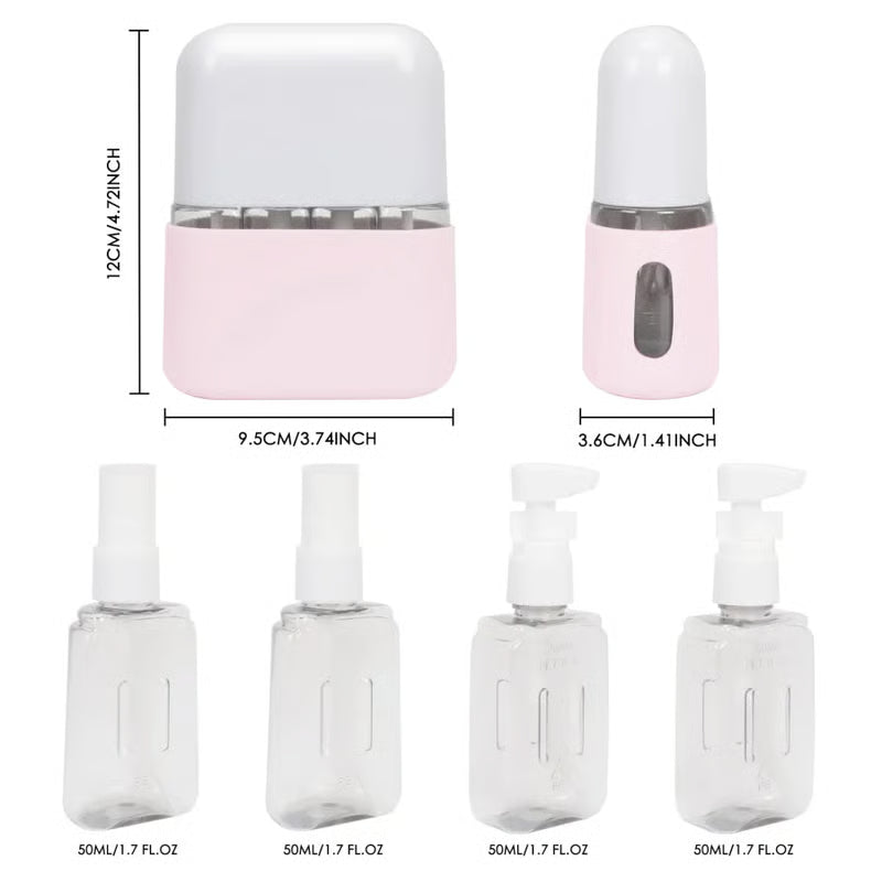 PackEase – Portable Shampoo Dispenser Kit