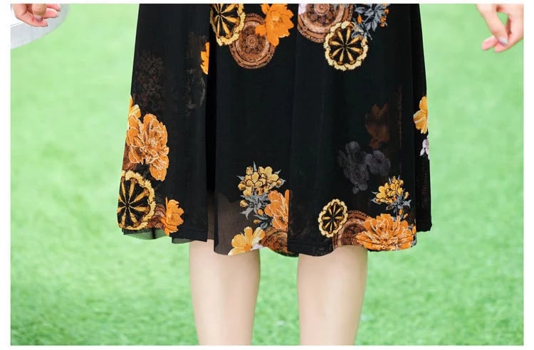 FloraChic – Elegant Print Dress Set