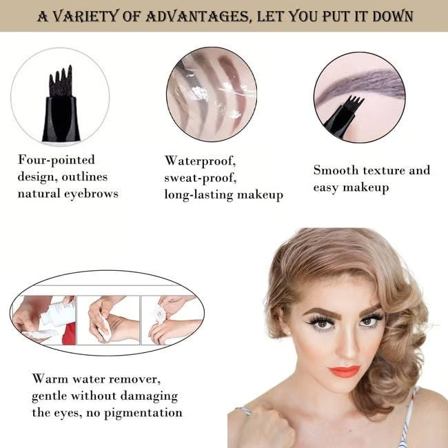 GlamBrow – Precision Waterproof Shaper (1+1 Free)