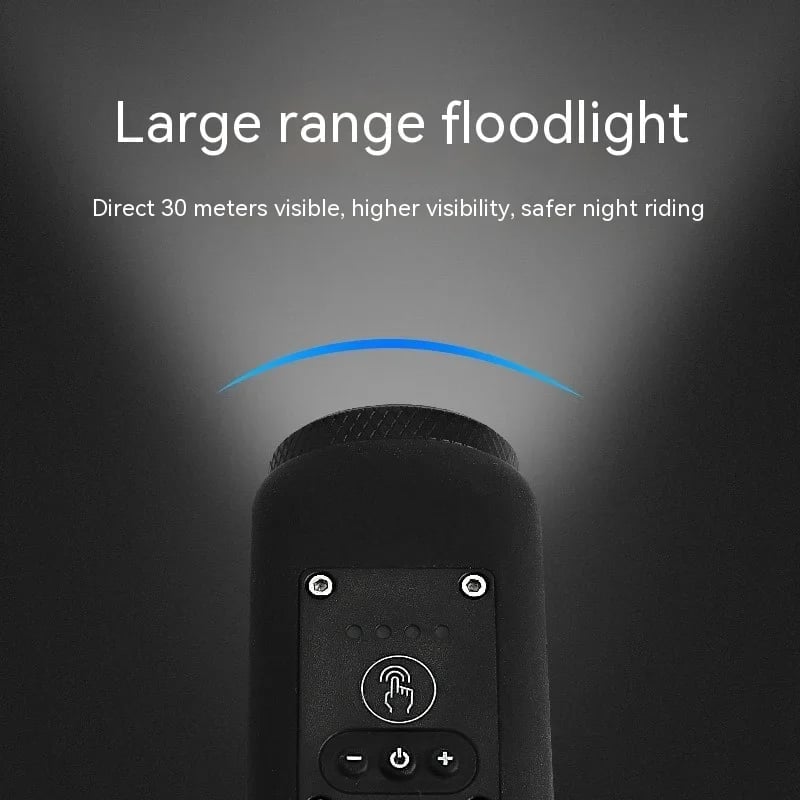 VibrantRide - 4-Mode LED Light with 110dB Bicycle Horn