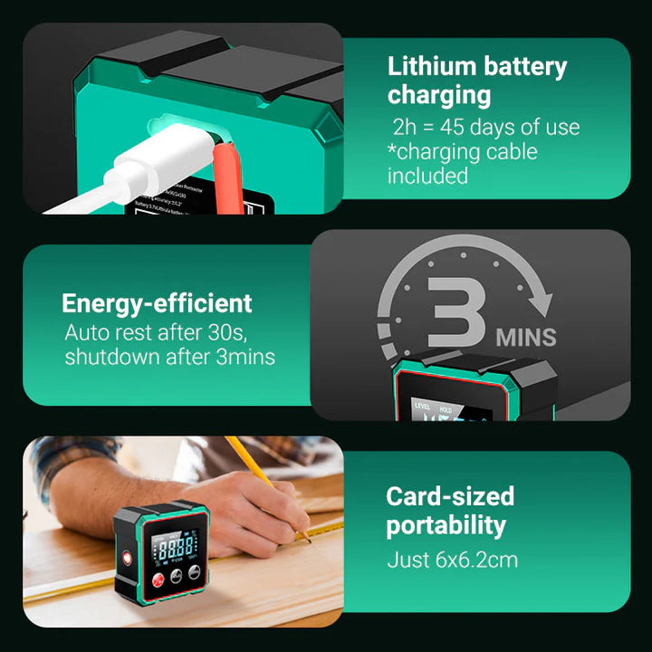 LevelMax | 2-in-1 Laser Digital Angle Finder