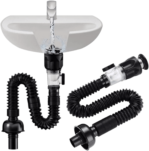 FlexiDrain – Telescoping Anti-Stain Drain Pipe