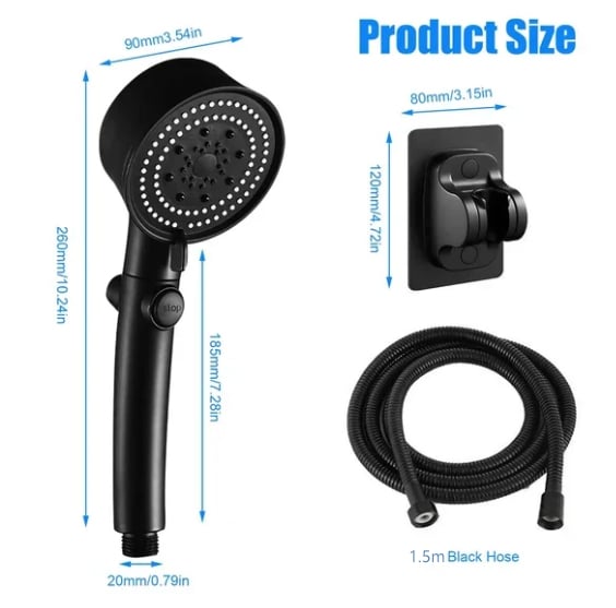 AquaZen - Relaxing High-Pressure Shower