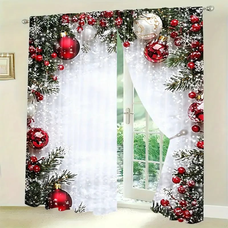 WinterGlow - Christmas Ball Curtains | Dress Your Windows in Celebration
