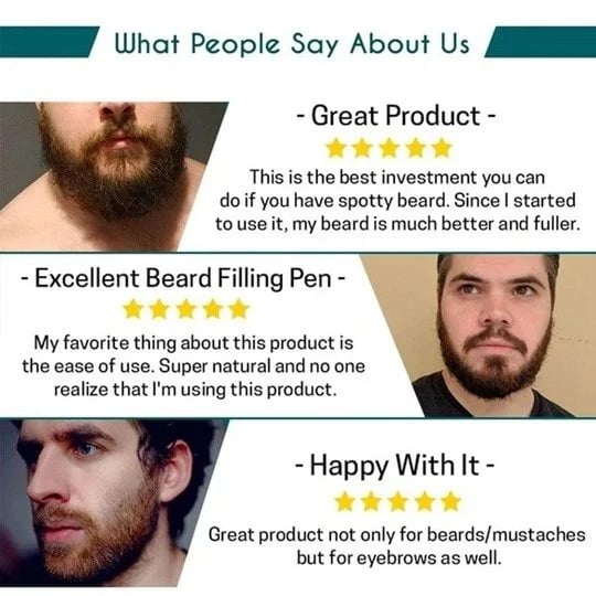 BeardMaster - Waterproof Filling Pen Kit