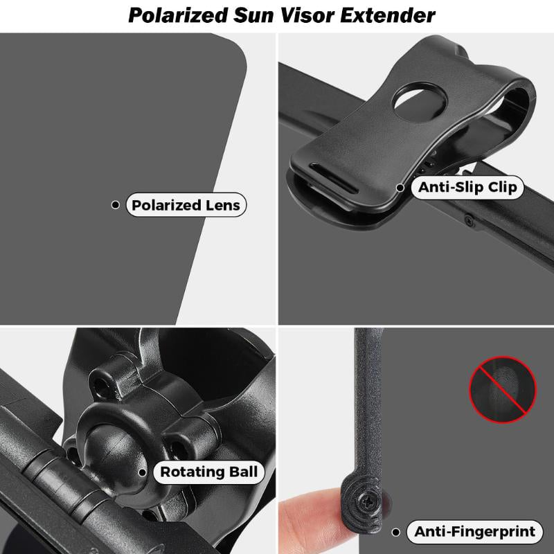 🚗LAST DAY 49% OFF🔥Universal Car Sun Visor With Polarized Glare Protection