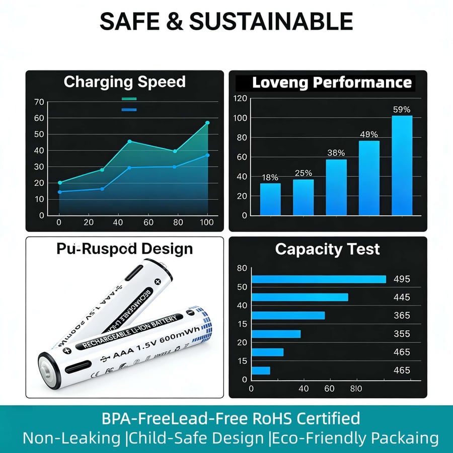EcoCharge – Recyclable Rechargeable Batteries