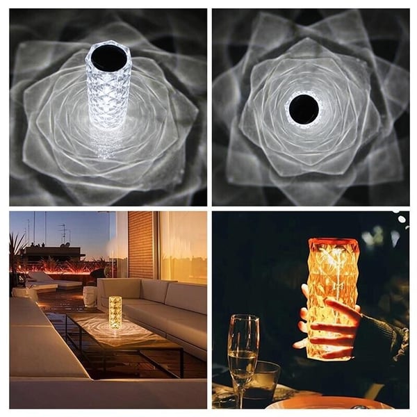 RoseAura – Color Changing Diamond Table Lamp