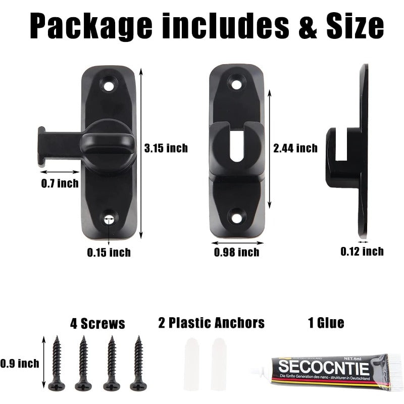 GlideGuard – Multi Angle Sliding Door Lock