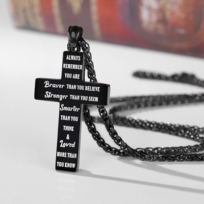 BraveSoul – Patriotic Cross Pendant for Inner Courage
