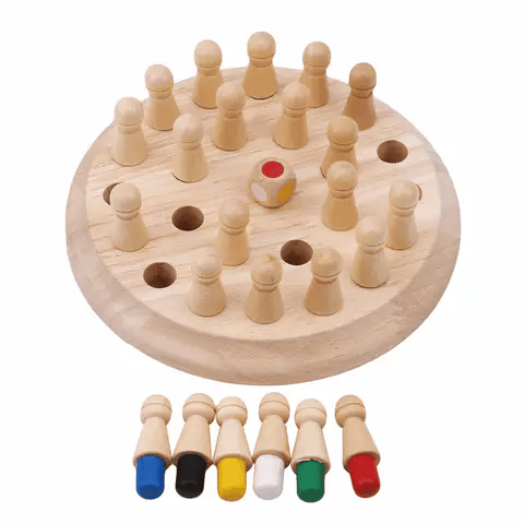 MindMates – Wooden Memory Chess Game