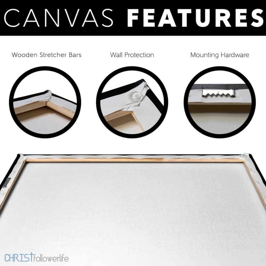 Christian wall art: Pray like Nehemiah obey like Daniel canvas wall art