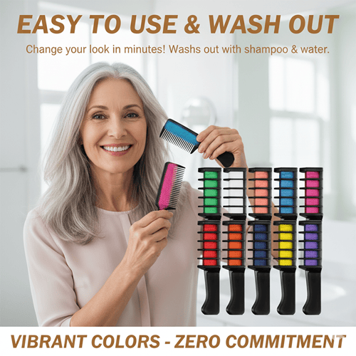 TintTwist – Washable Festive Hair Coloring Combs