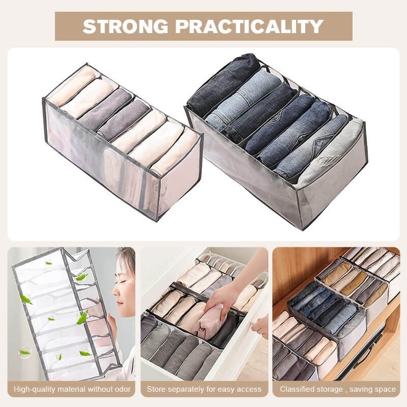 TidyNest – Foldable Wardrobe Clothes Organizer