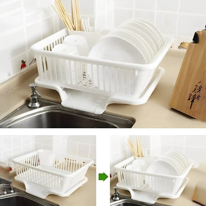 StackEase – Double Layer Dish Drying Rack
