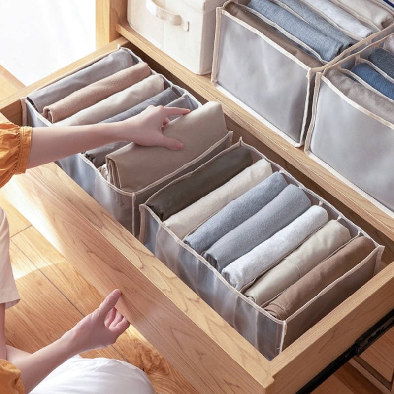 TidyNest – Foldable Wardrobe Clothes Organizer
