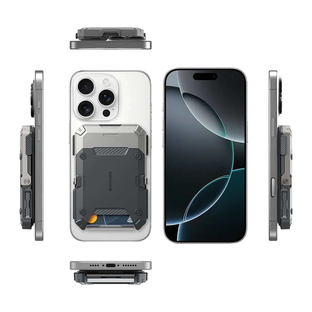 MagniHold – Magnetic Wallet & iPhone Stand